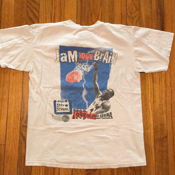 Vintage 1998 Orlando Magic Stay in School T-shirt - Picture 4 of 4